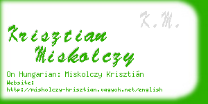 krisztian miskolczy business card